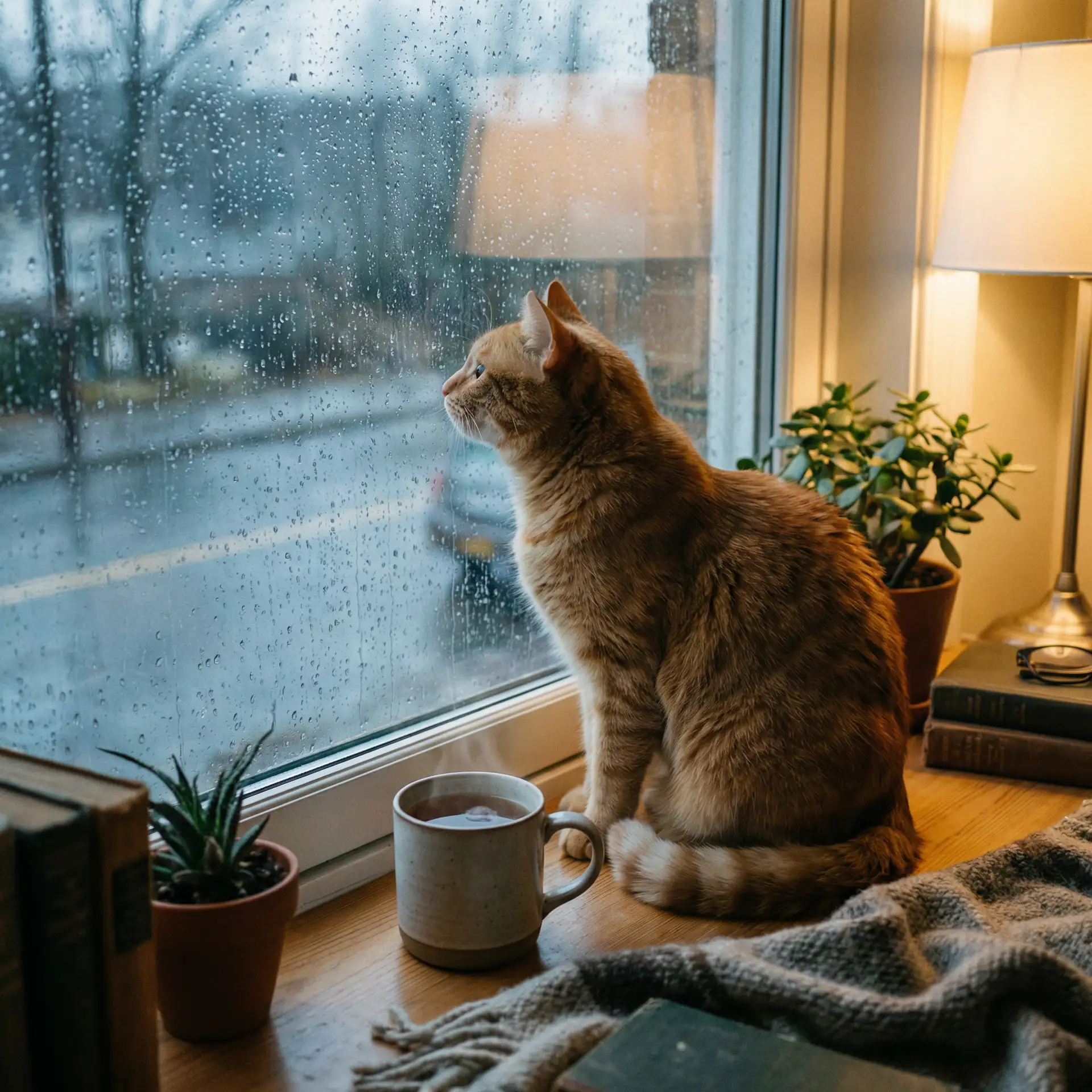 猫咪望着窗外的雨 - 离婚前规则未删减版